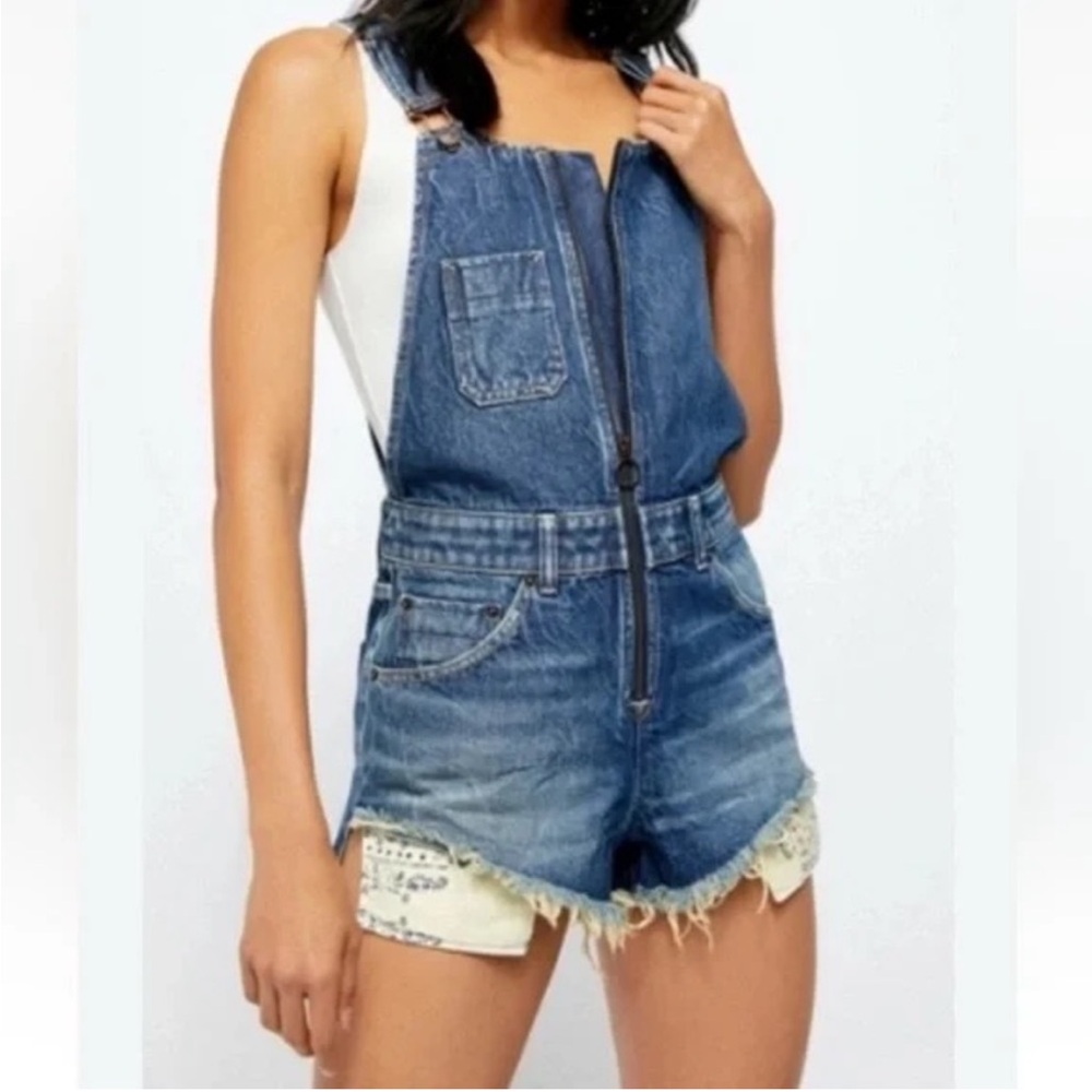 FREE PEOPLE NEW Sun-kissed shortfalls -aura blue